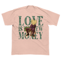 Love Is The New Money Tee - Peach